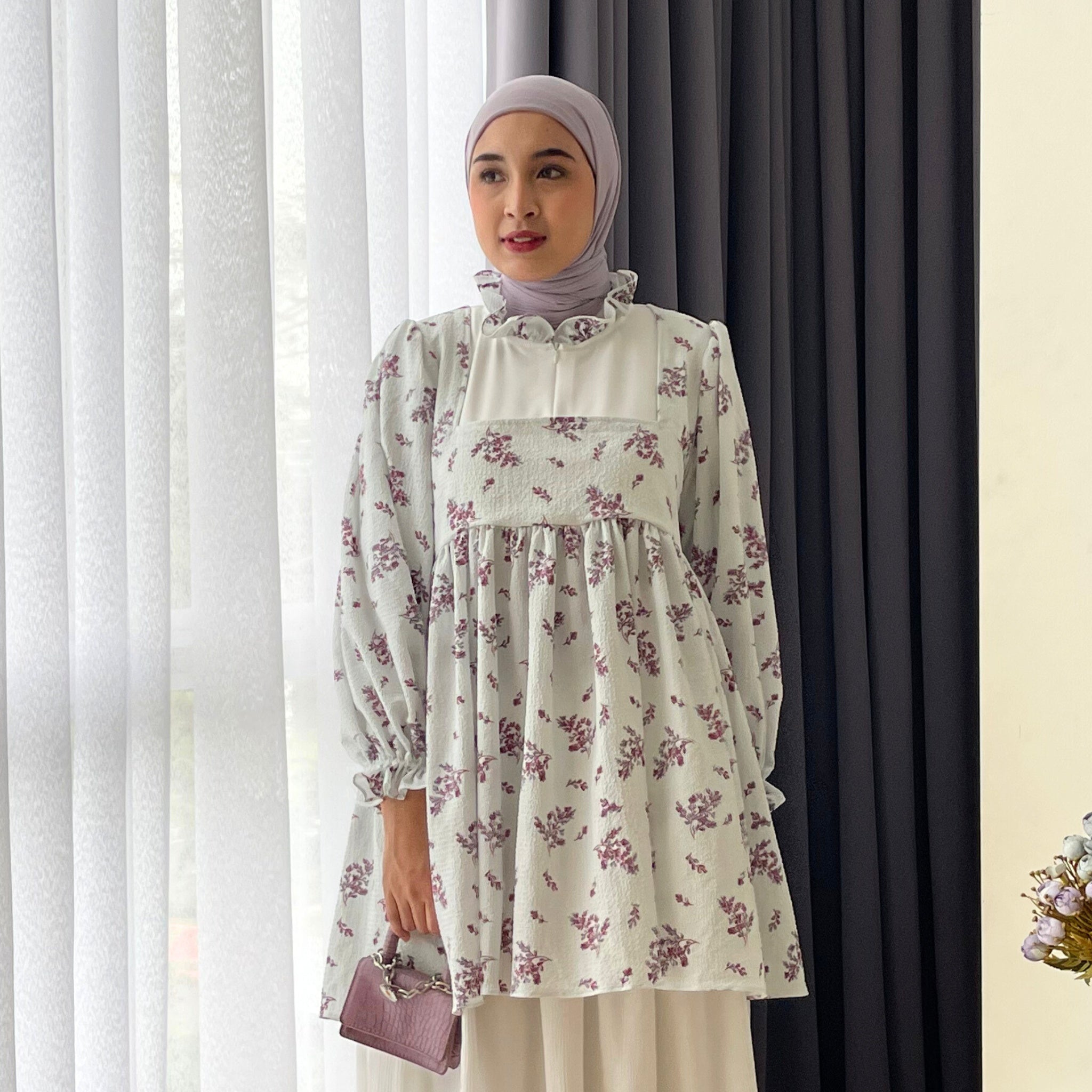 Eclemix Top Rula | Atasan Wanita Blouse Baby Doll Vintage