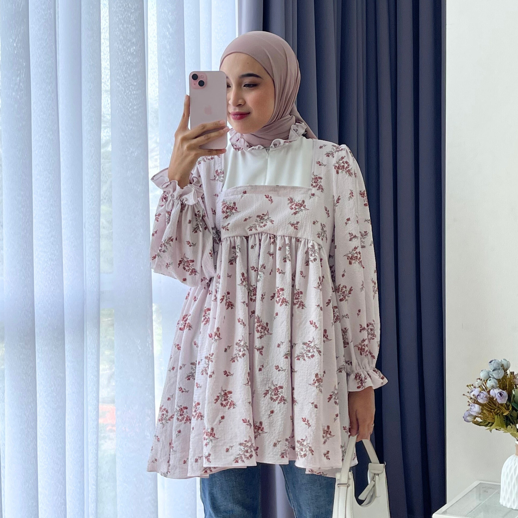 Eclemix Top Rula | Atasan Wanita Blouse Baby Doll Vintage