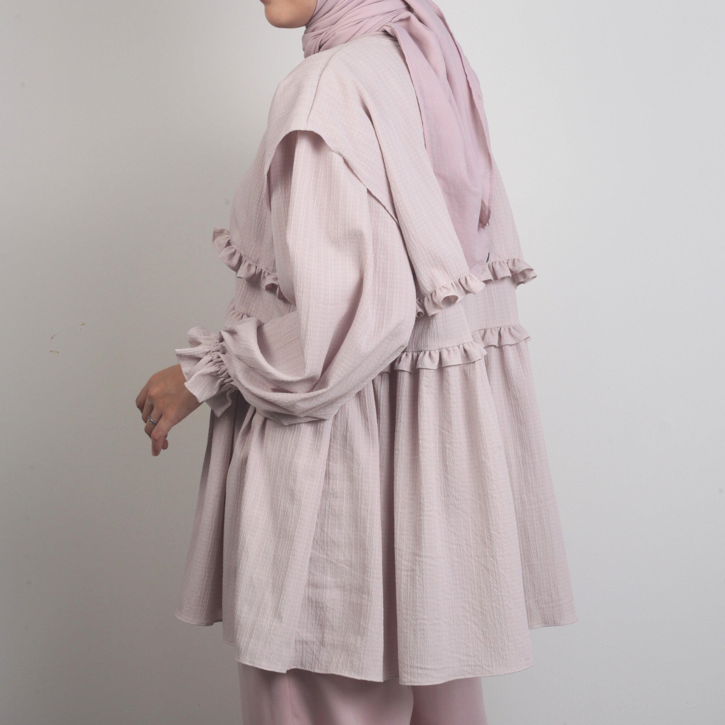 Eclemix Top Rura | Atasan Wanita Blouse Layer Lengan Balon