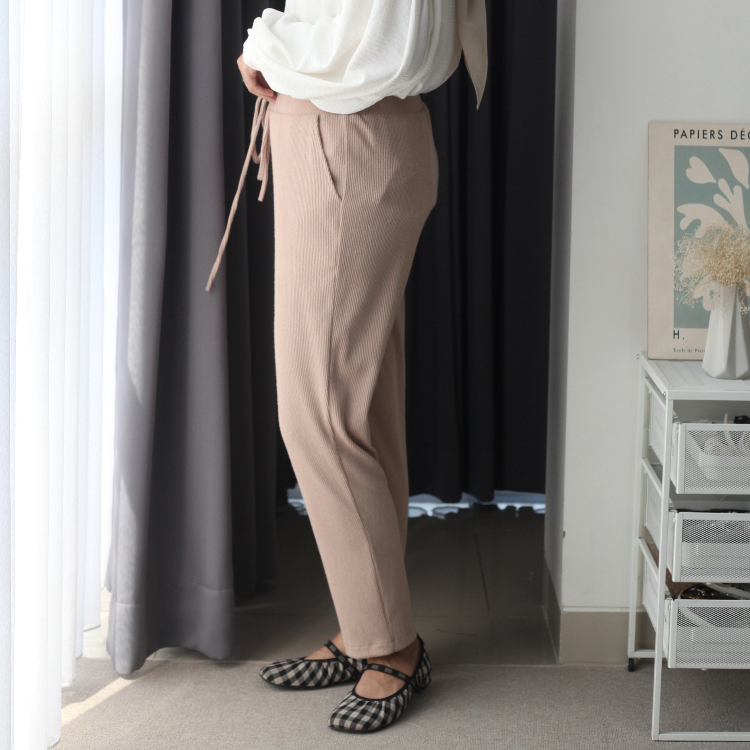 Eclemix Pants Ruri | Celana Panjang Wanita Daily Casual Knit