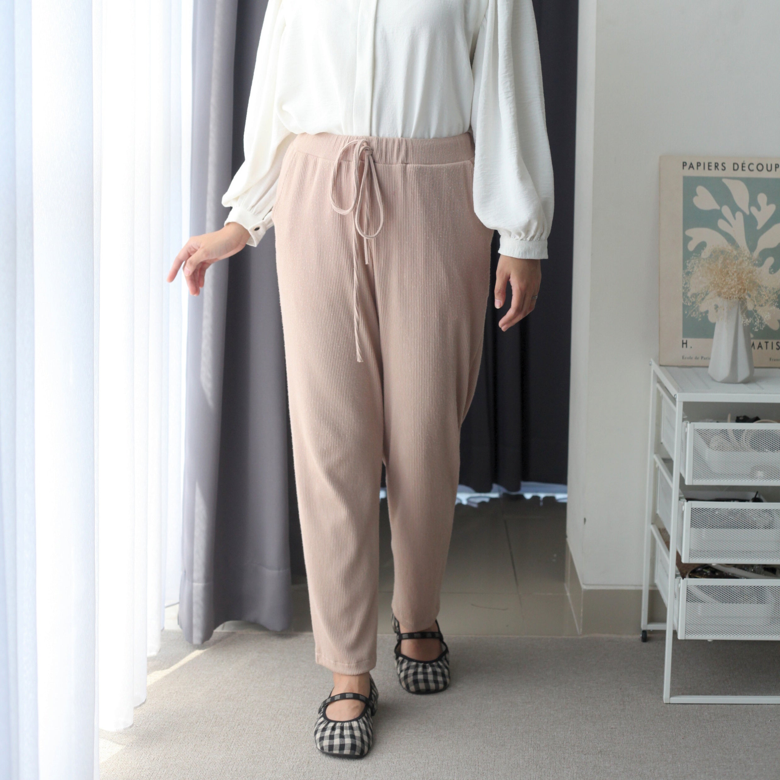 Eclemix Pants Ruri | Celana Panjang Wanita Daily Casual Knit