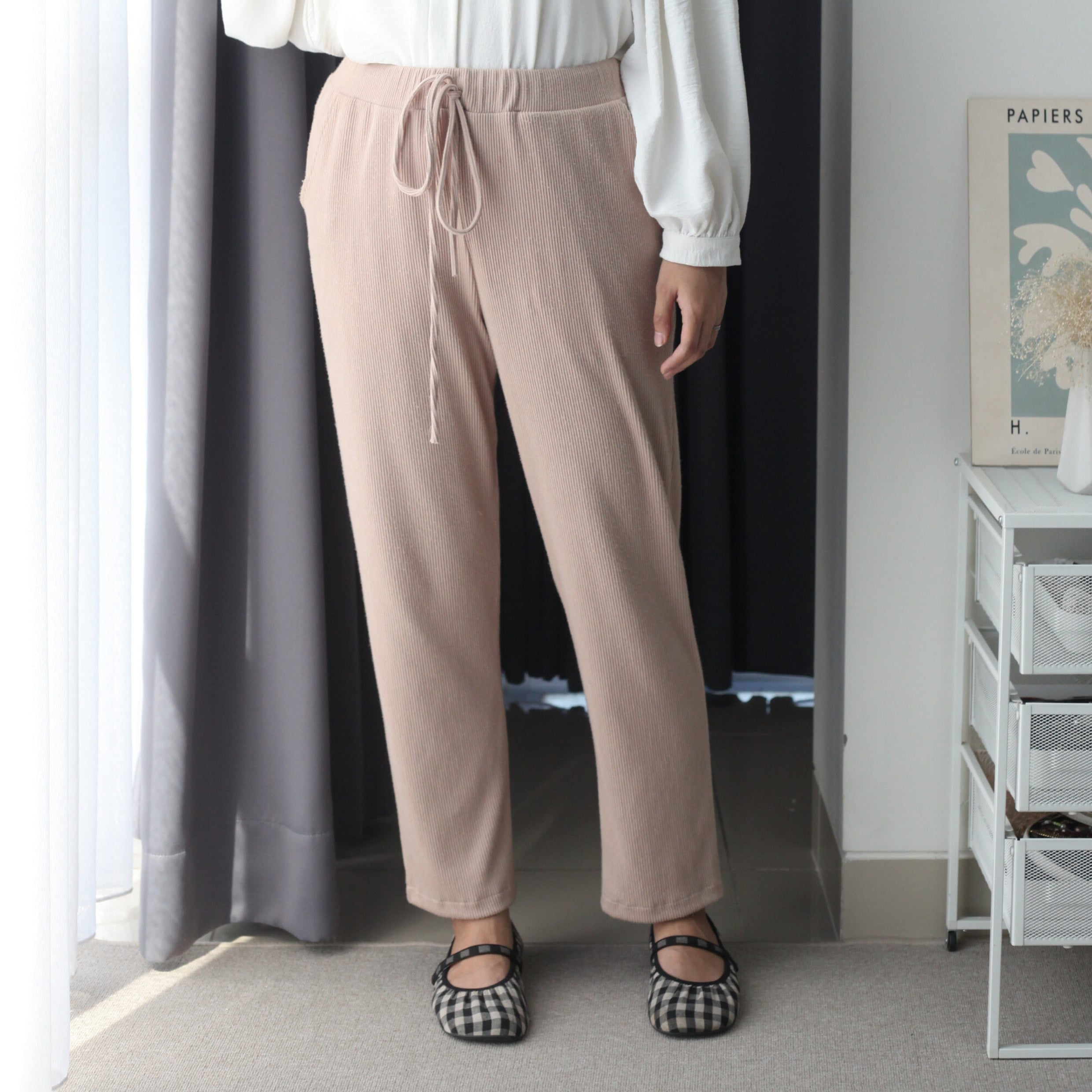 Eclemix Pants Ruri | Celana Panjang Wanita Daily Casual Knit