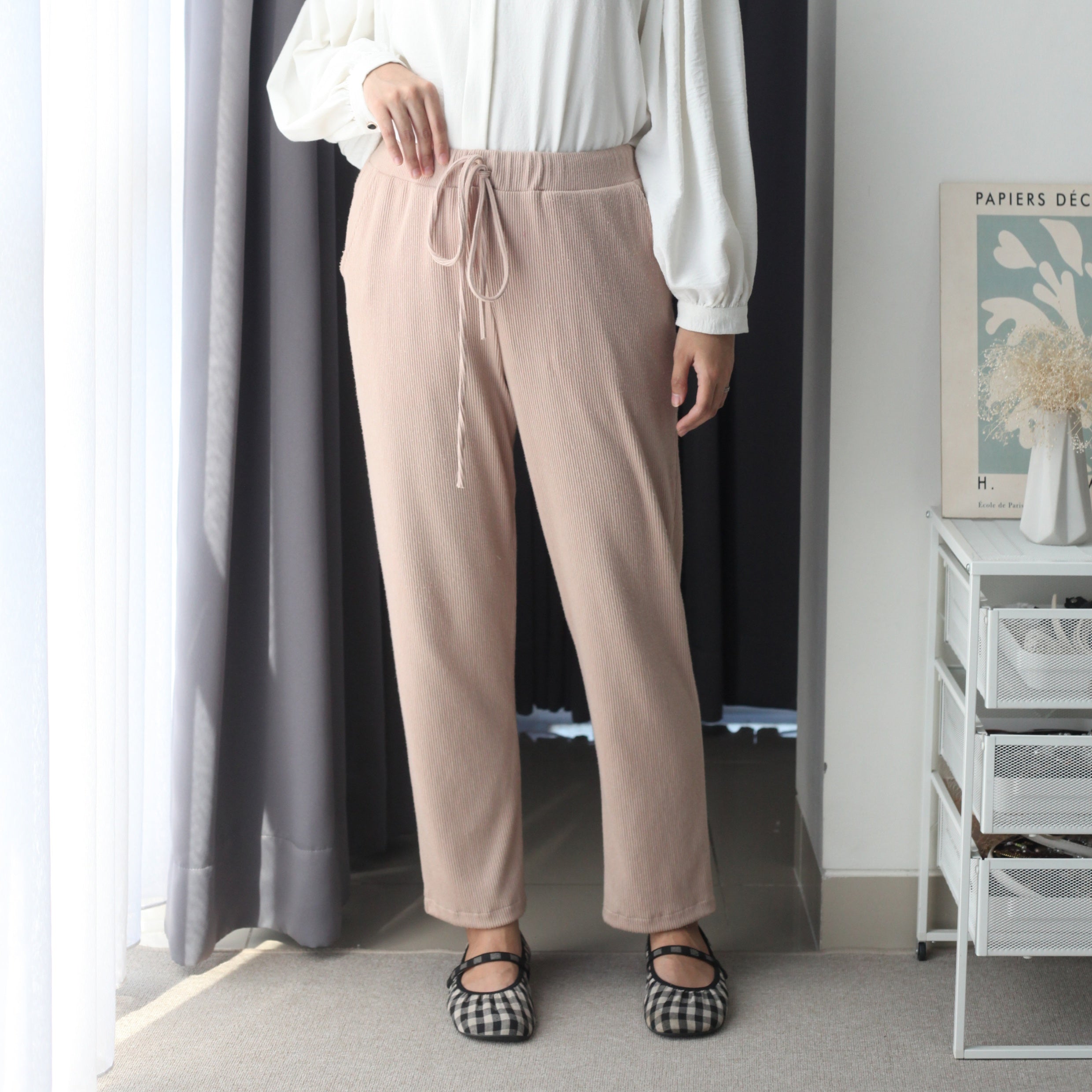 Eclemix Pants Ruri | Celana Panjang Wanita Daily Casual Knit