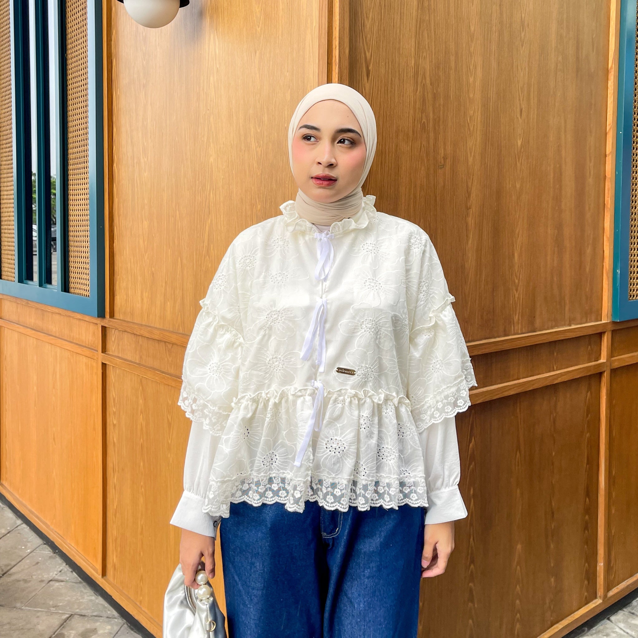 Eclemix Outer Seira | Outer Wanita Tali Depan Bowtie Pita