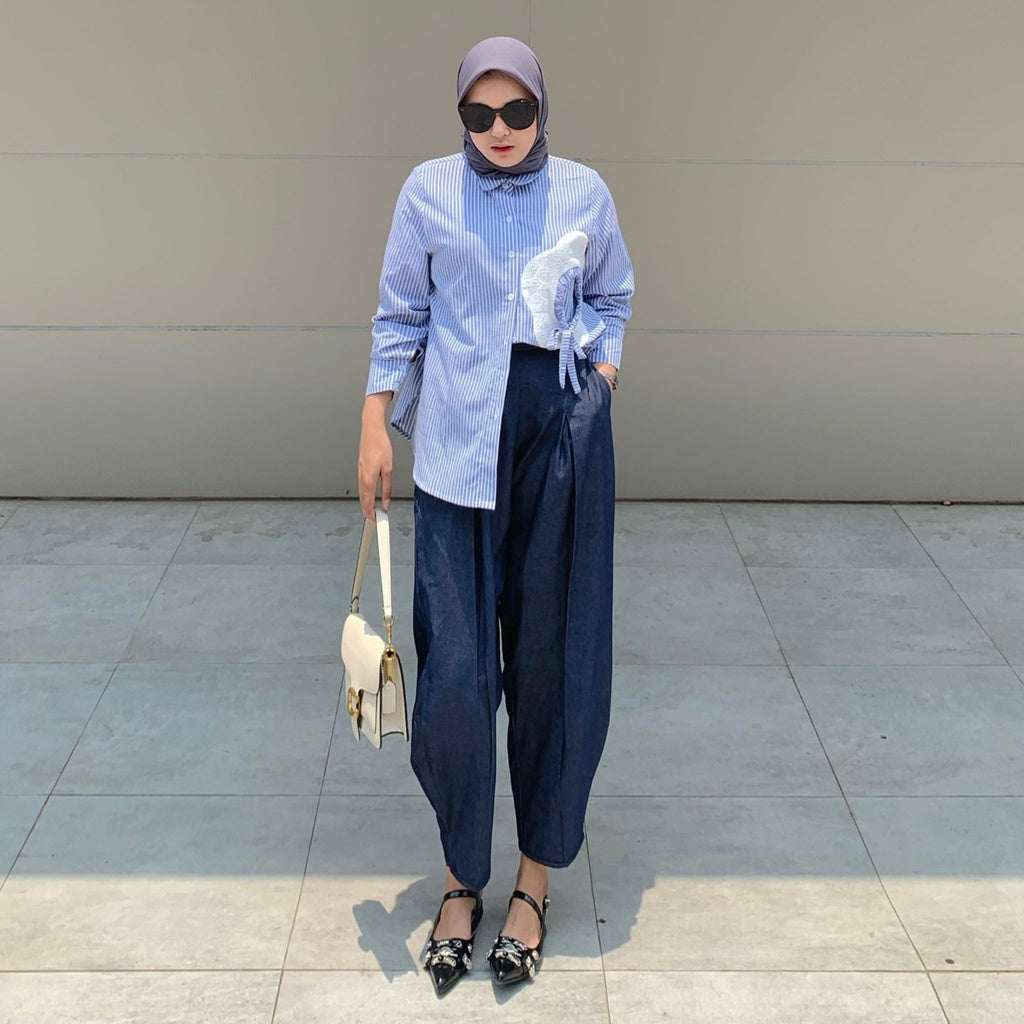 Eclemix Pants Aremo | Celana Panjang Wanita Harem | Barrel Pants