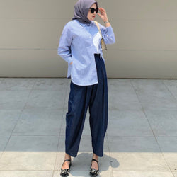 Image of Eclemix Pants Aremo | Celana Panjang Wanita Harem | Barrel Pants