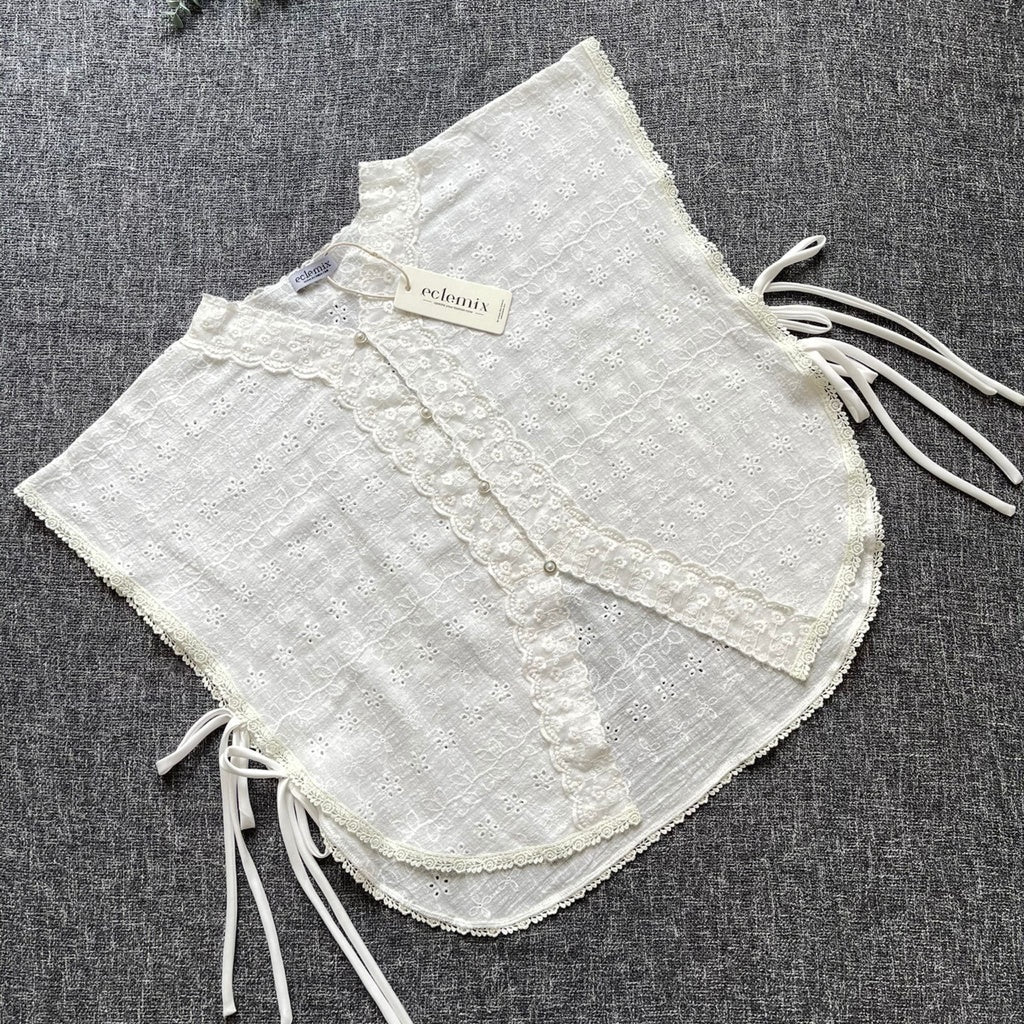 Image of Eclemix Outer Maurin | Vest Brokat Bunga | Outer Panjang Brukat Tanpa Lengan