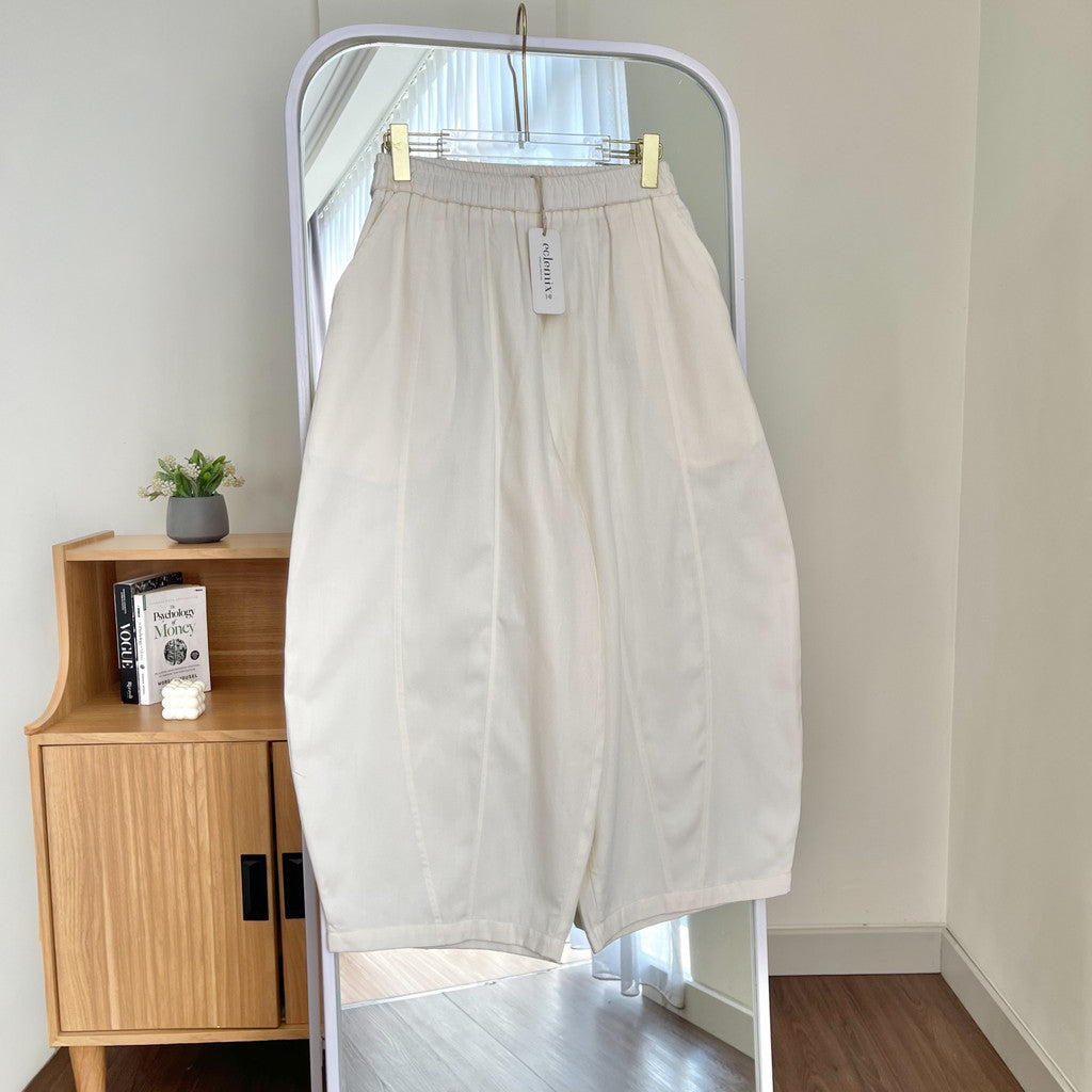 Image of Eclemix Rumi Pants celana panjang barrel wanita detail bahan