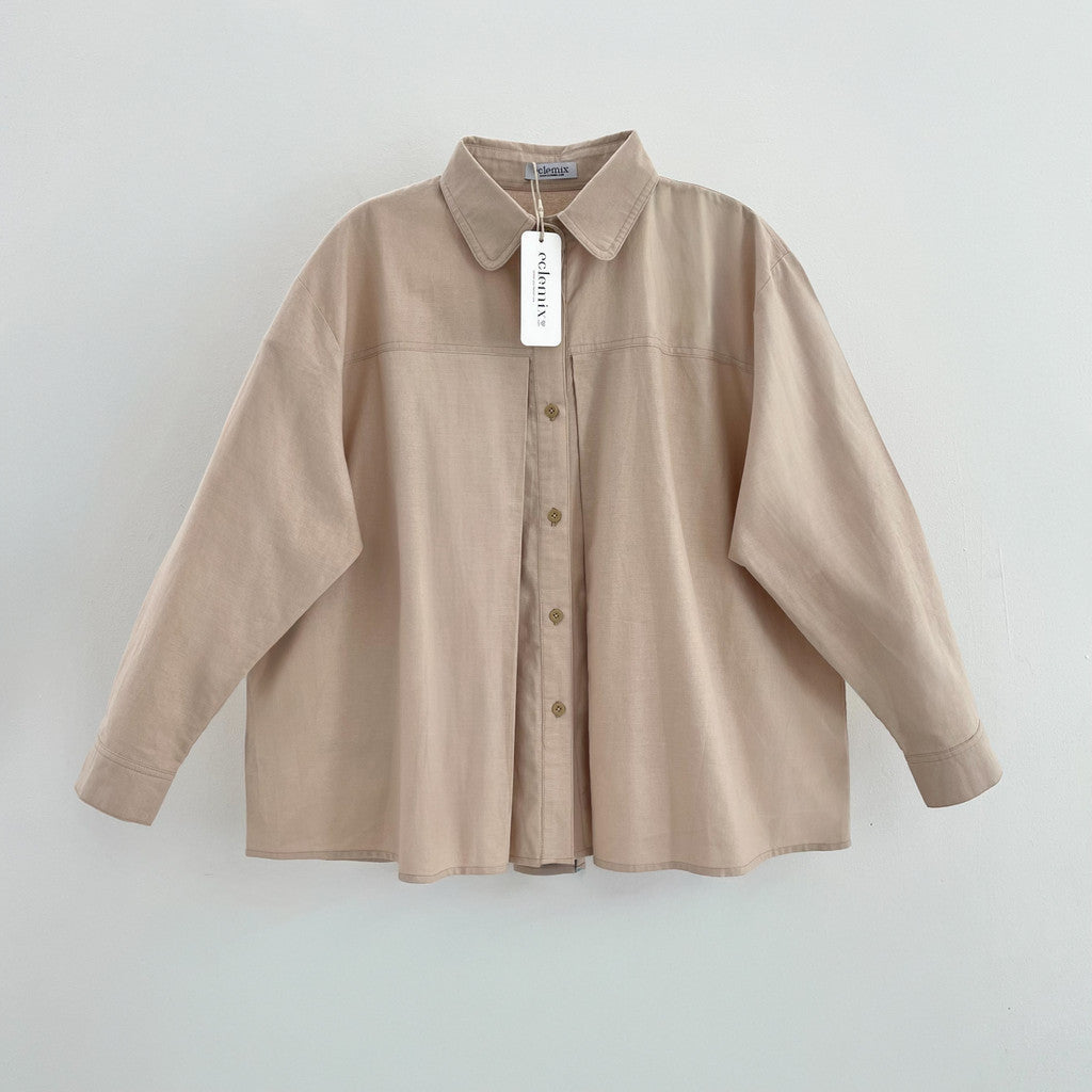 Image of Eclemix Atasan Wanita Kemeja Oversized Noona Top