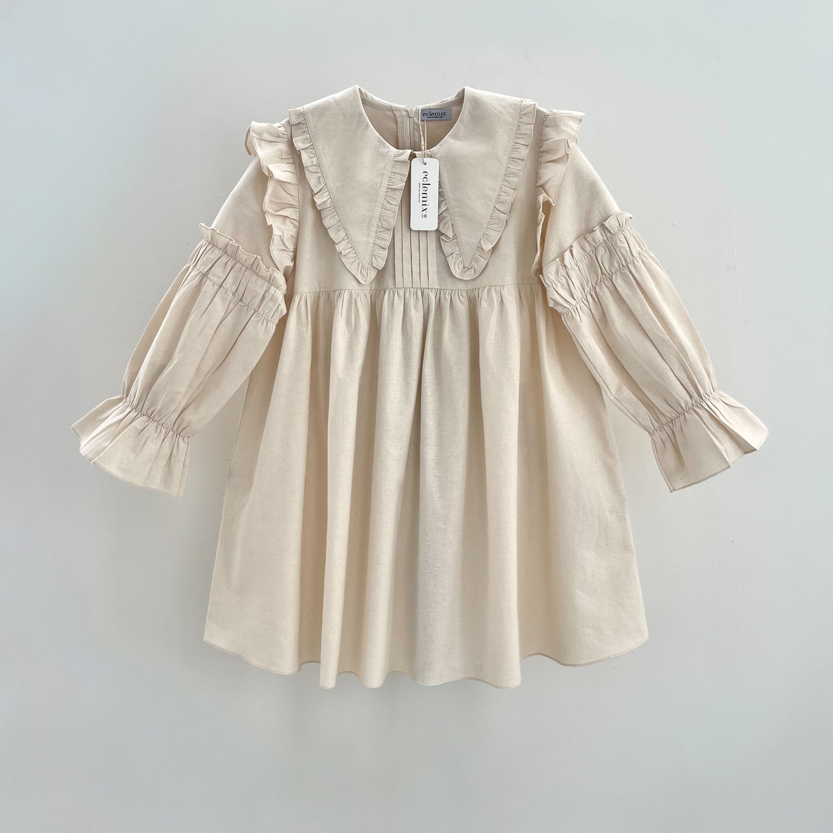 Image of Eclemix Tunic Shinara | Atasan Wanita Tunik Polos Kerah Peterpan