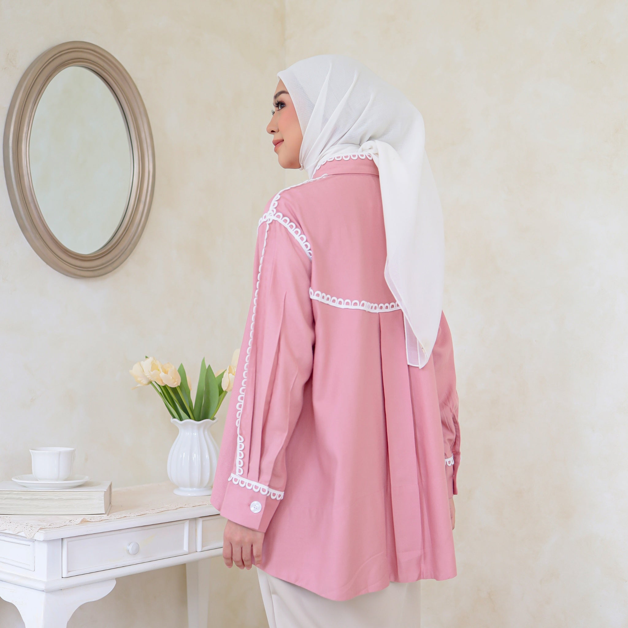 Image of Eclemix Top Sima |Atasan Wanita Kemeja Stripes Daily Loose