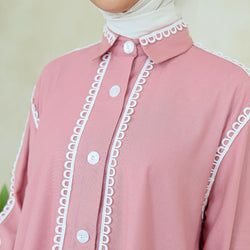 Image of Eclemix Top Sima |Atasan Wanita Kemeja Stripes Daily Loose