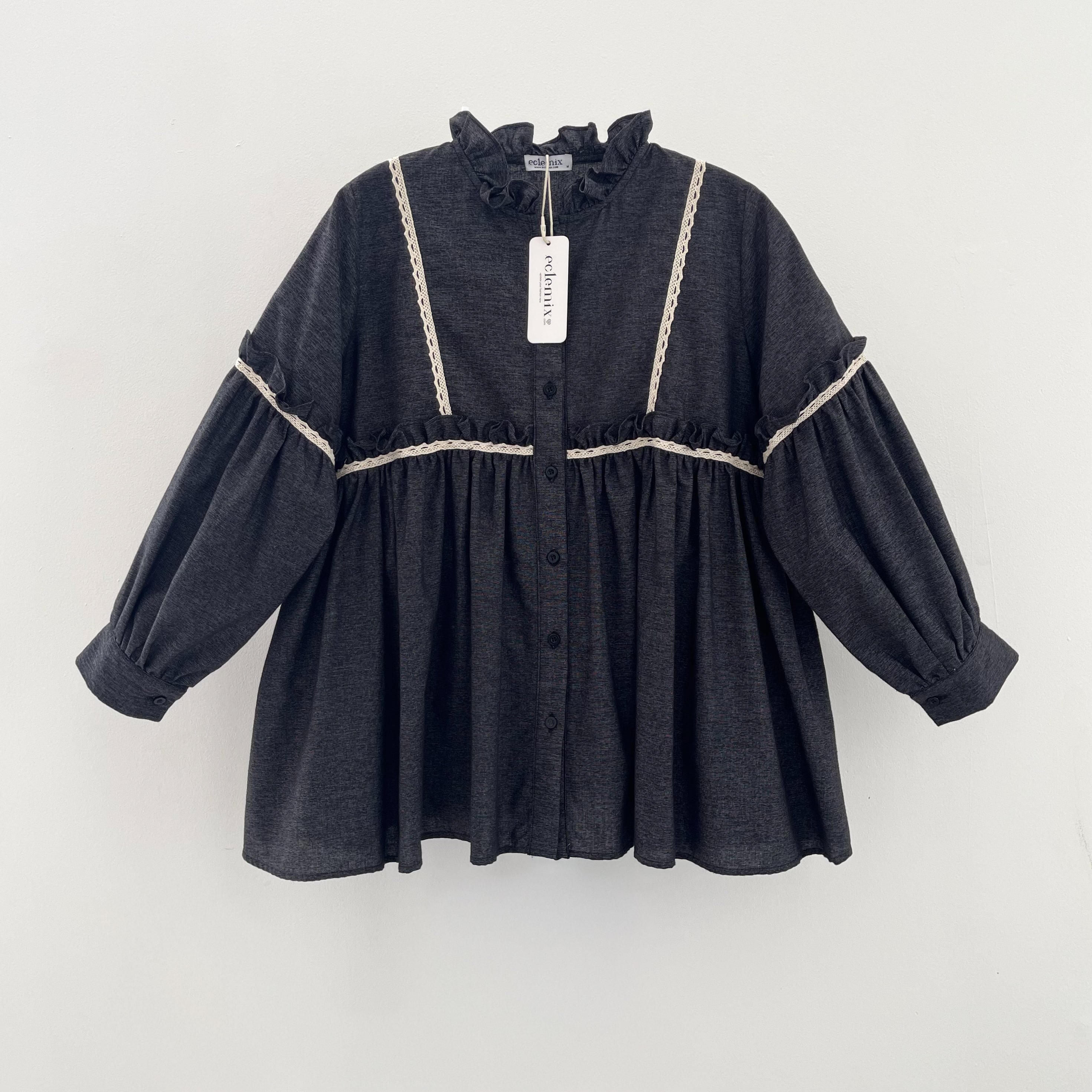 Eclemix Top Sono | Atasan Wanita Blouse Polos Casual Shirt