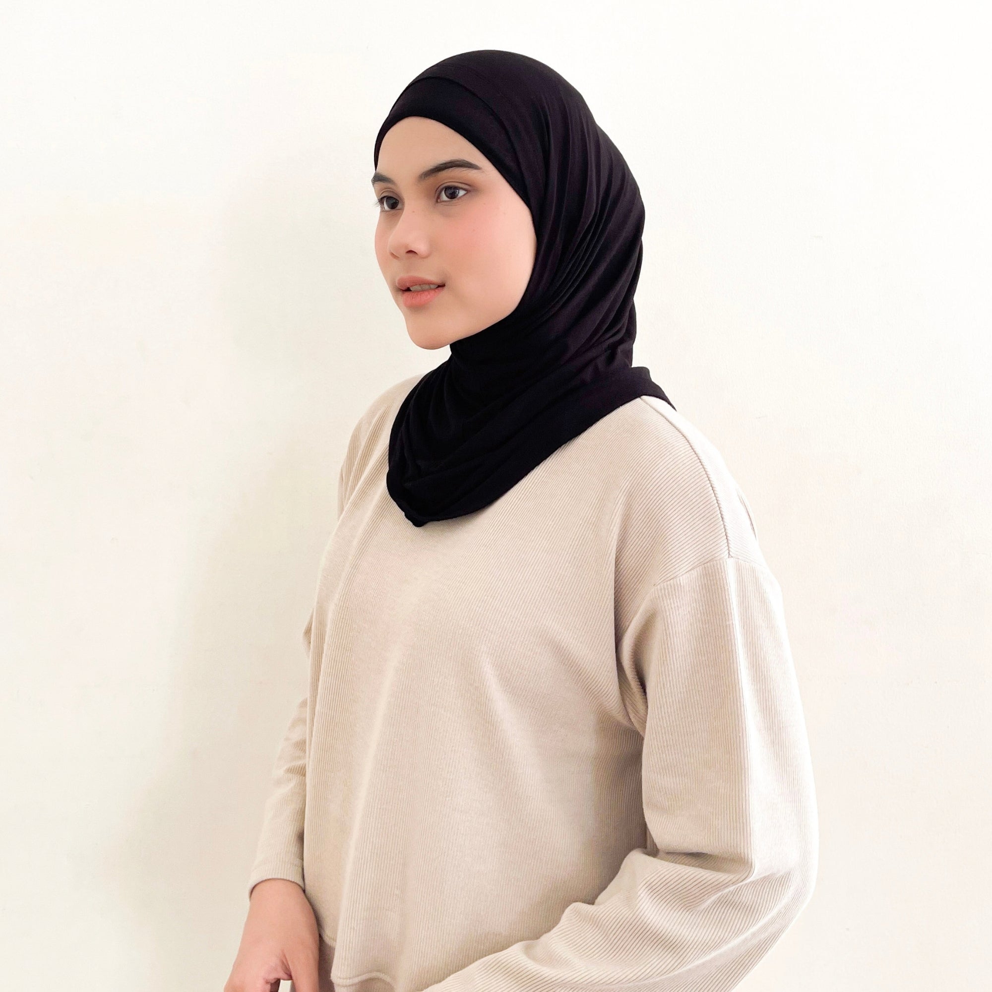 Image of Eclemix - Caira Hijab Instant Bergo Bamboo | Jilbab Sport
