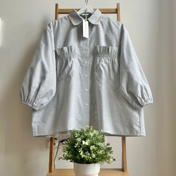 Image of Eclemix Top Yumana | Atasan Wanita Kemeja Daily Basic Saku Loose