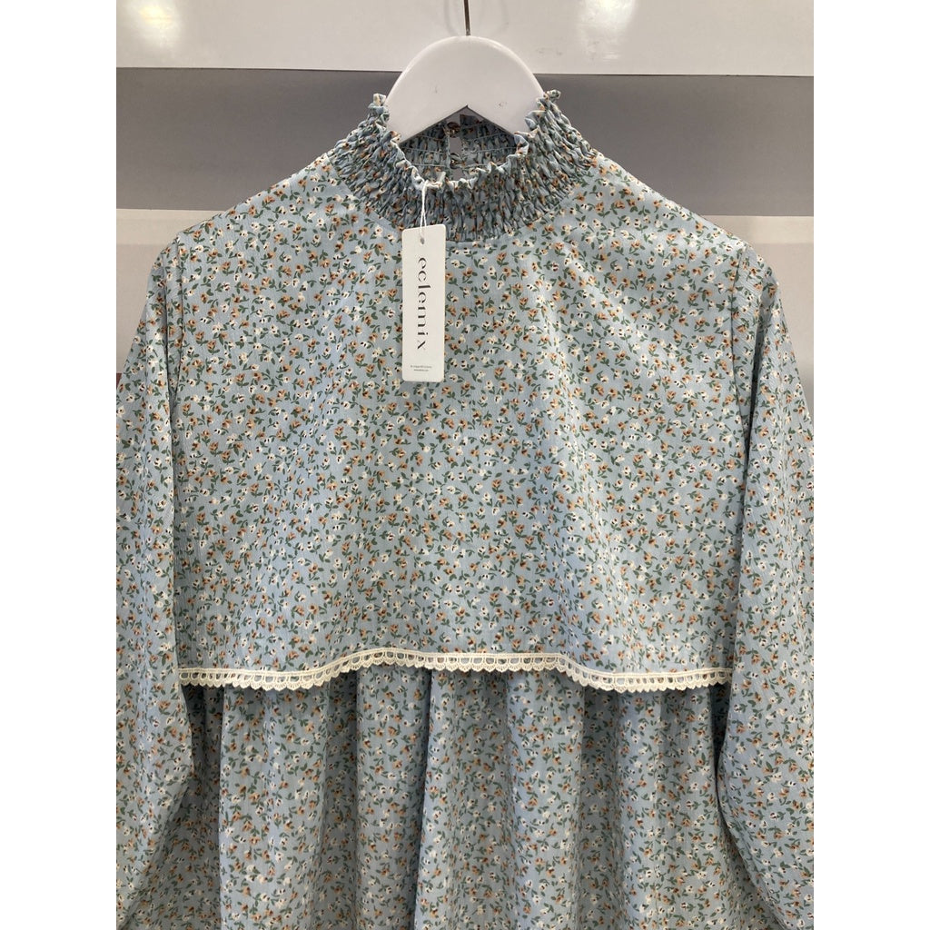 Image of Eclemix Top Lilia | Atasan Wanita Blouse Tumpuk Vintage