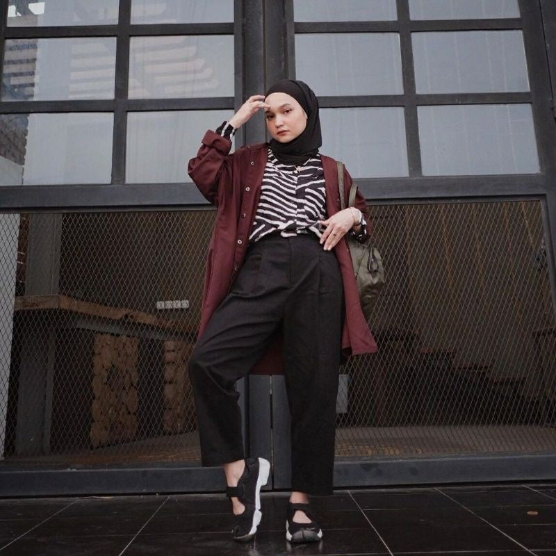 Eclemix Pants Giny | Celana Ankle Wanita Daily Basic