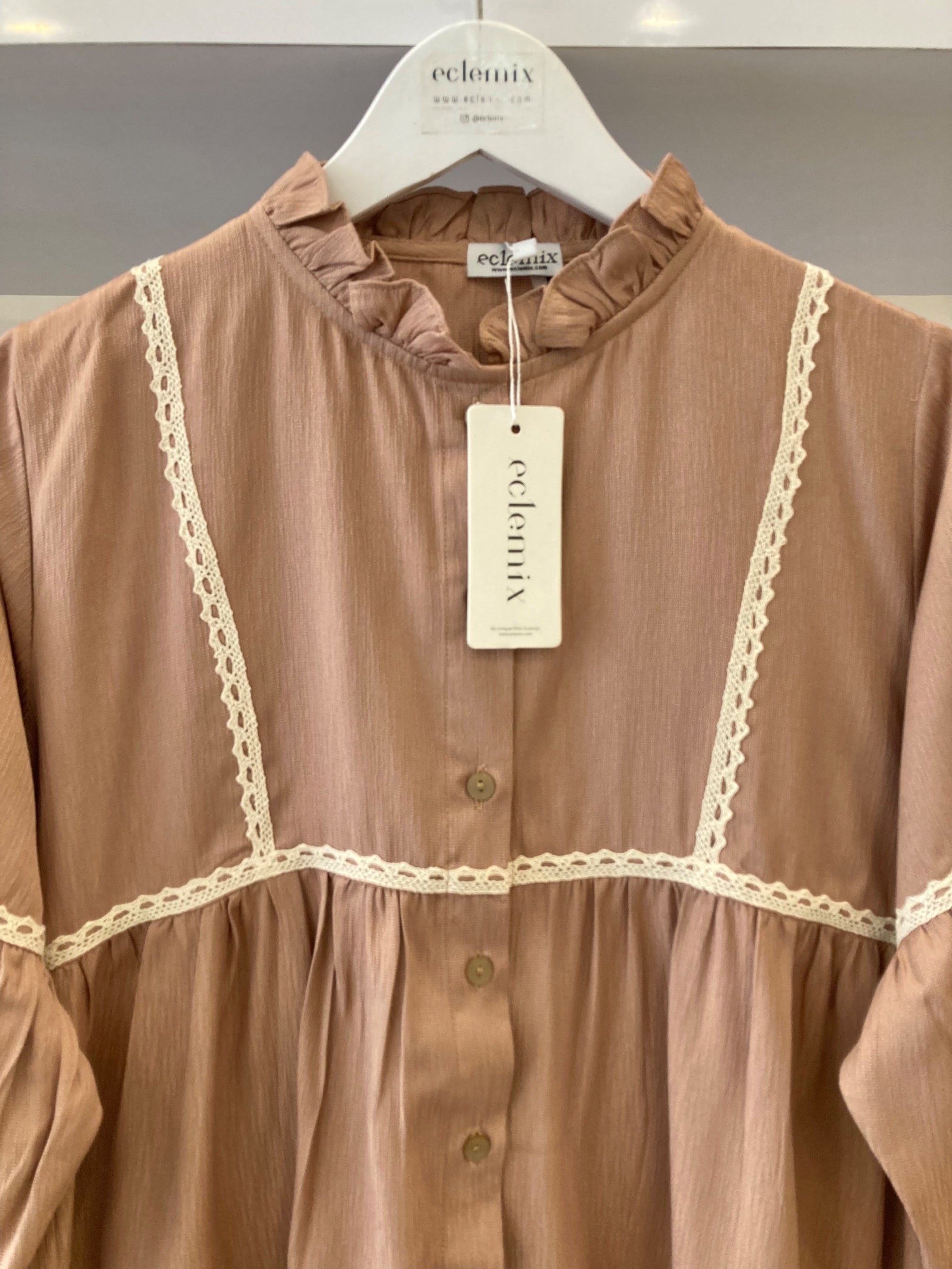 Image of Eclemix Top Sono | Atasan Wanita Blouse Polos Casual Shirt