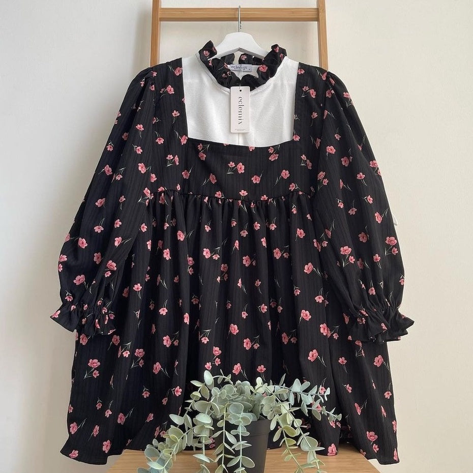 Eclemix Top Rula | Atasan Wanita Blouse Baby Doll Vintage
