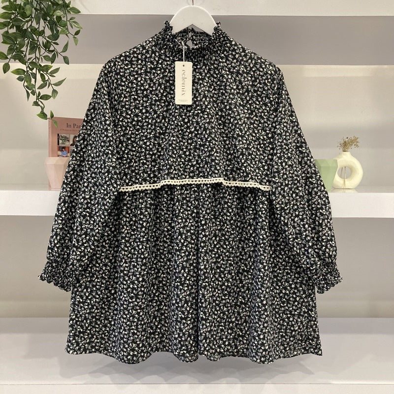 Image of Eclemix Top Lilia | Atasan Wanita Blouse Tumpuk Vintage