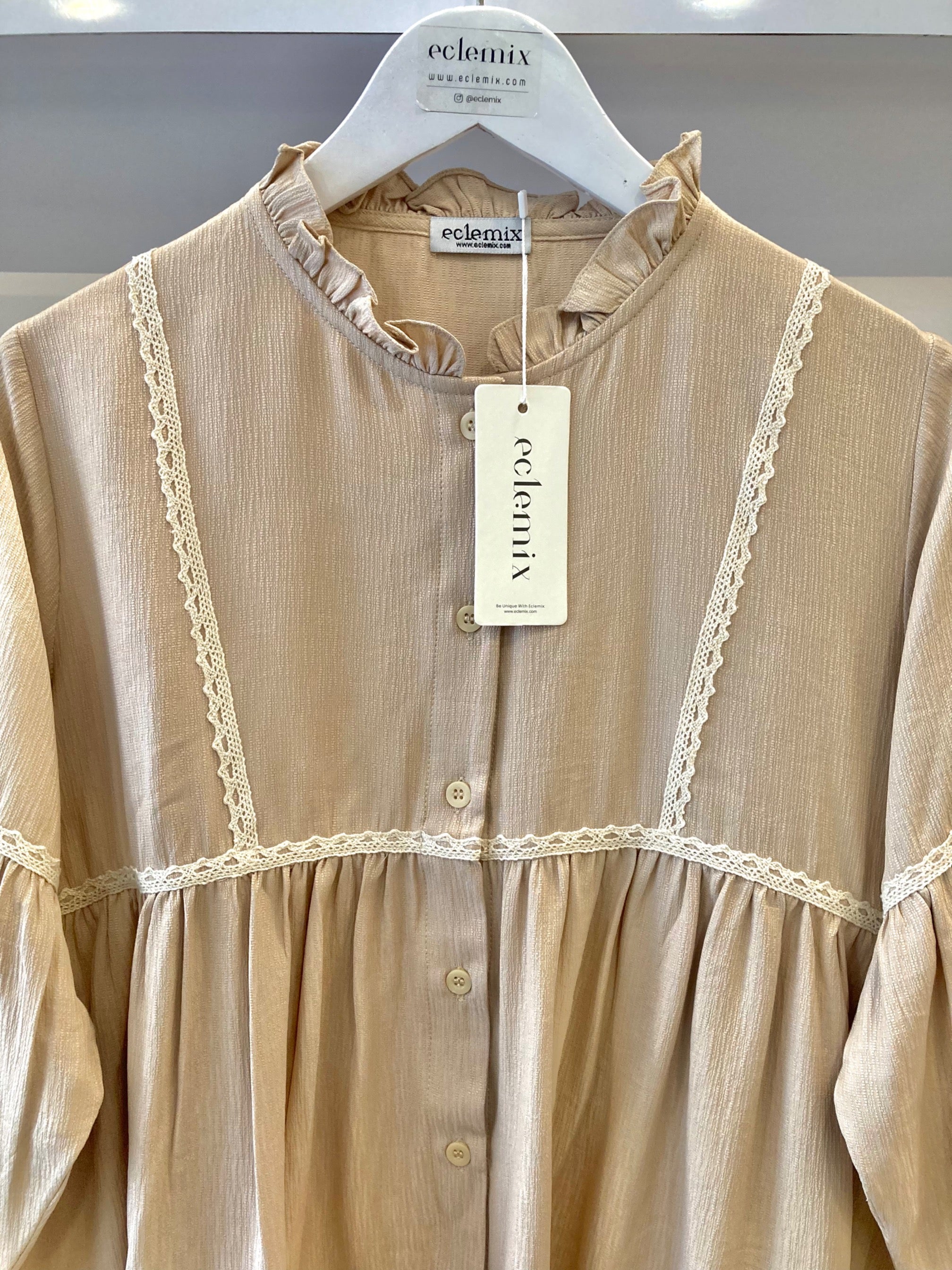 Image of Eclemix Top Sono | Atasan Wanita Blouse Polos Casual Shirt