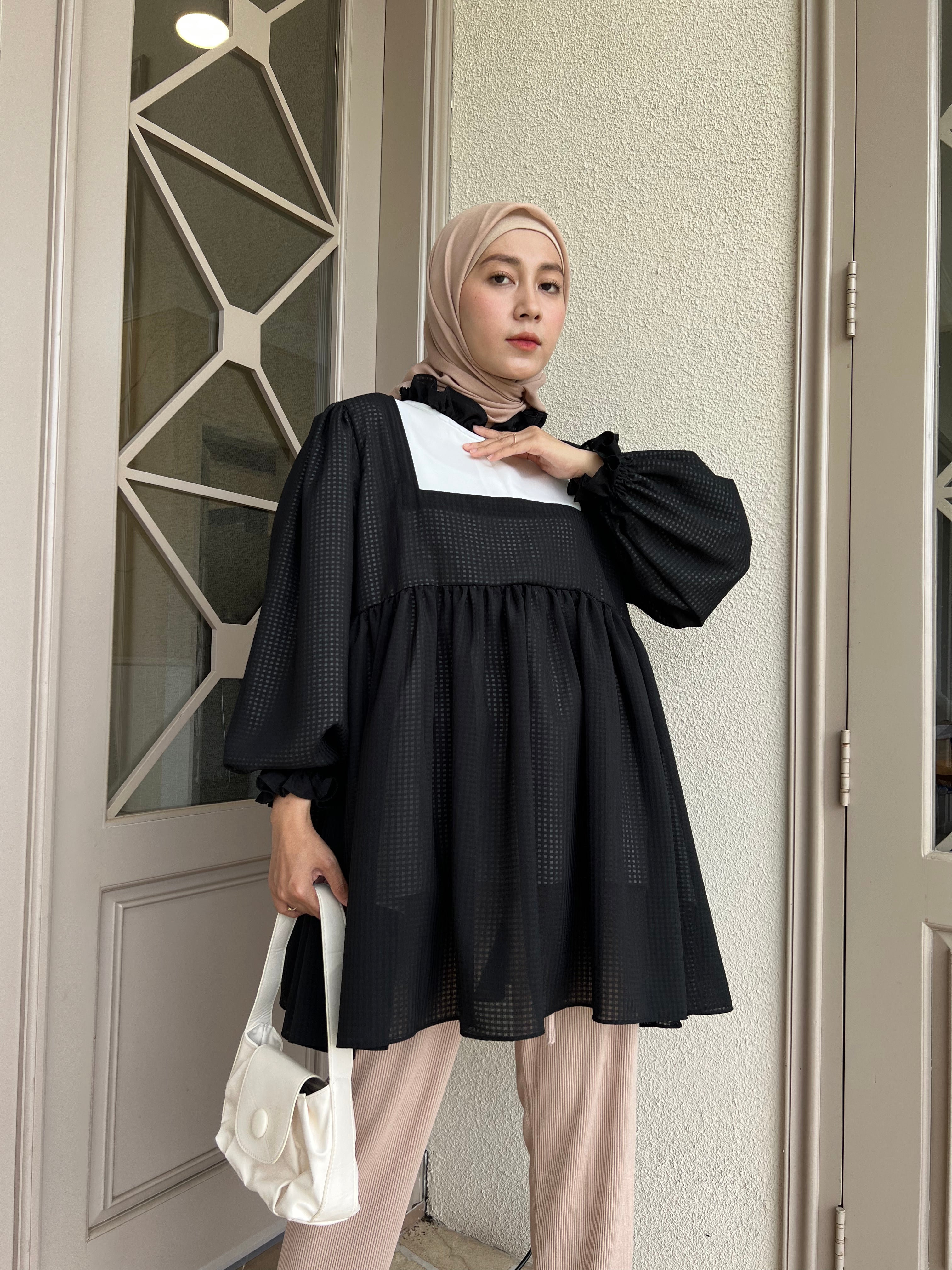 Eclemix Top Rula | Atasan Wanita Blouse Baby Doll Vintage
