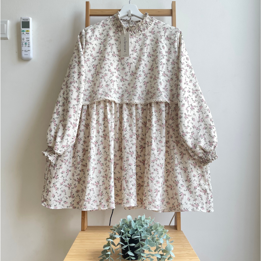 Image of Eclemix Top Lilia | Atasan Wanita Blouse Tumpuk Vintage