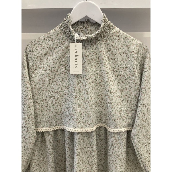 Image of Eclemix Top Lilia | Atasan Wanita Blouse Tumpuk Vintage