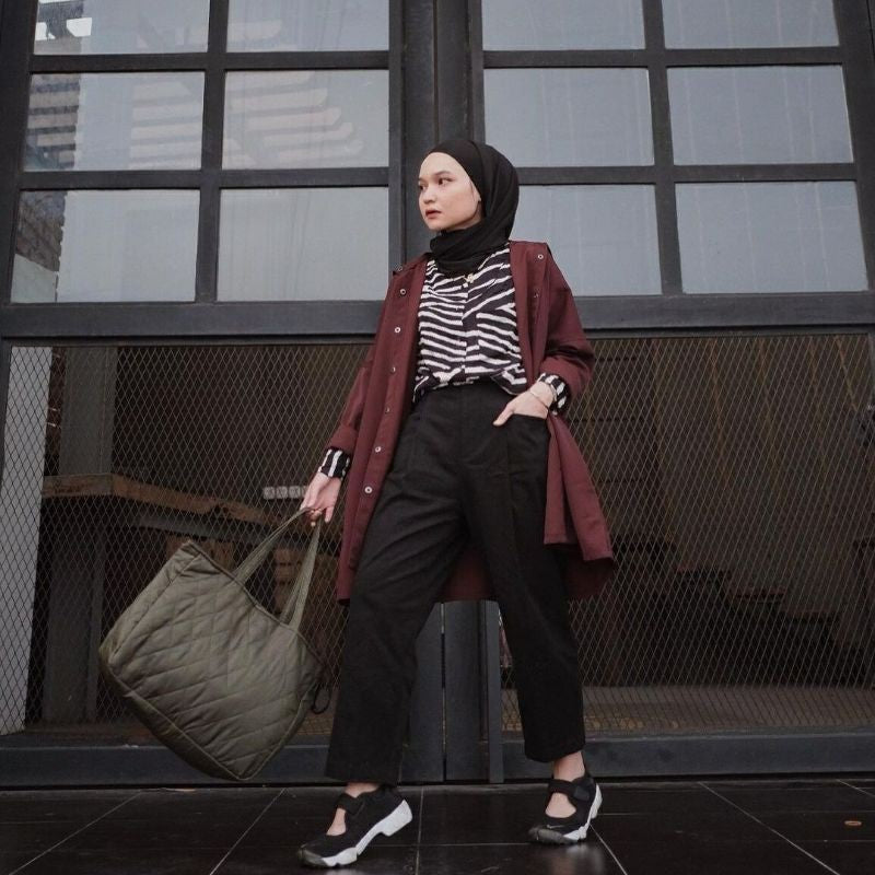 Eclemix Pants Giny | Celana Ankle Wanita Daily Basic