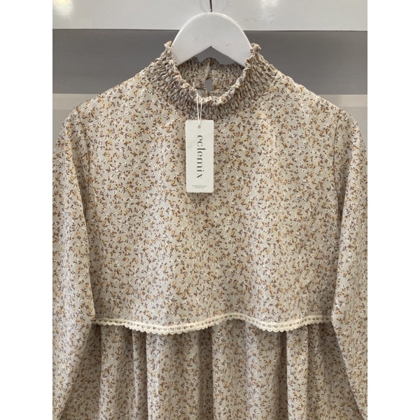 Image of Eclemix Top Lilia | Atasan Wanita Blouse Tumpuk Vintage