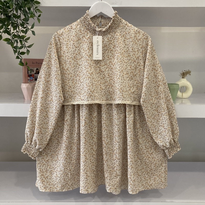 Image of Eclemix Top Lilia | Atasan Wanita Blouse Tumpuk Vintage