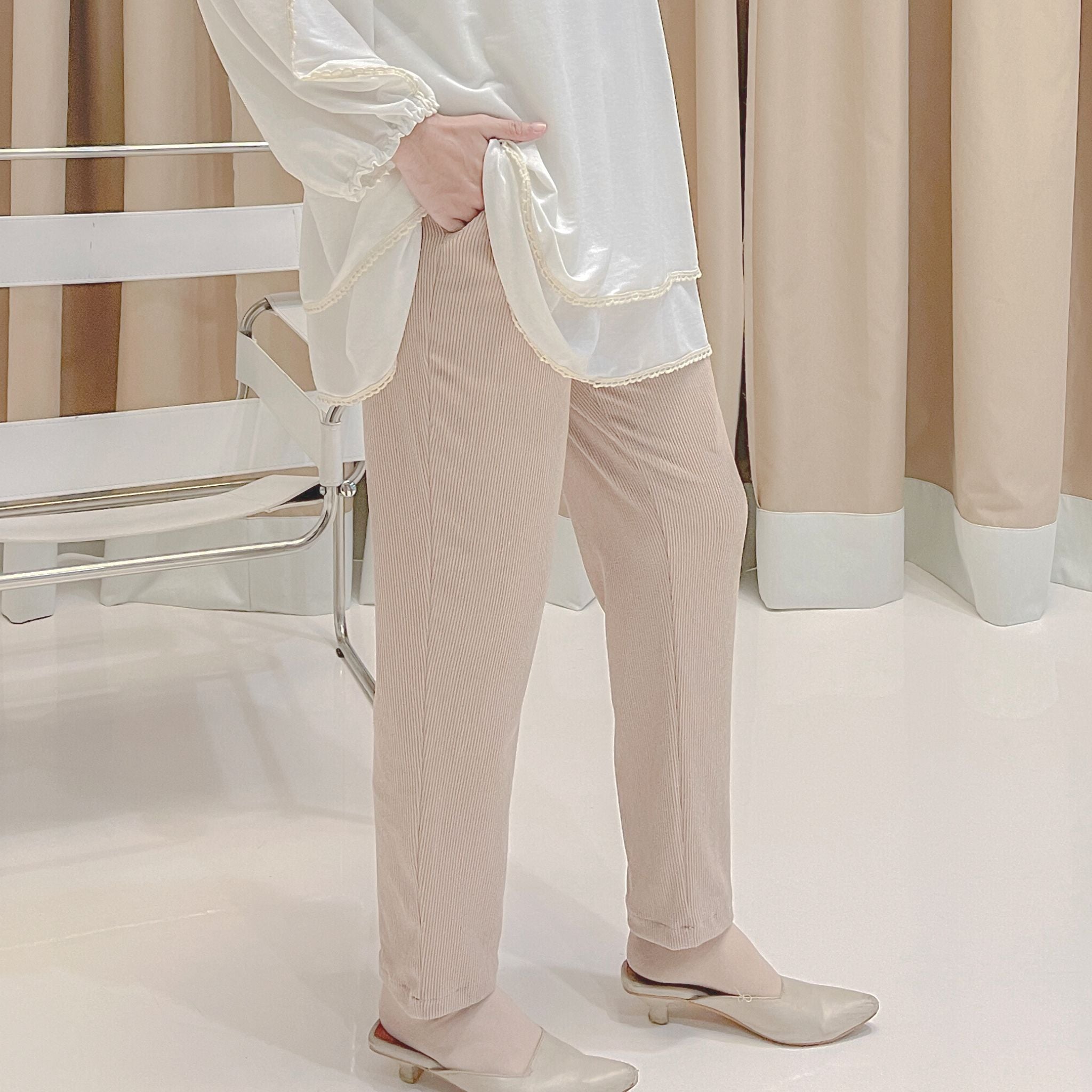 Eclemix Pants Ruri | Celana Panjang Wanita Daily Casual Knit