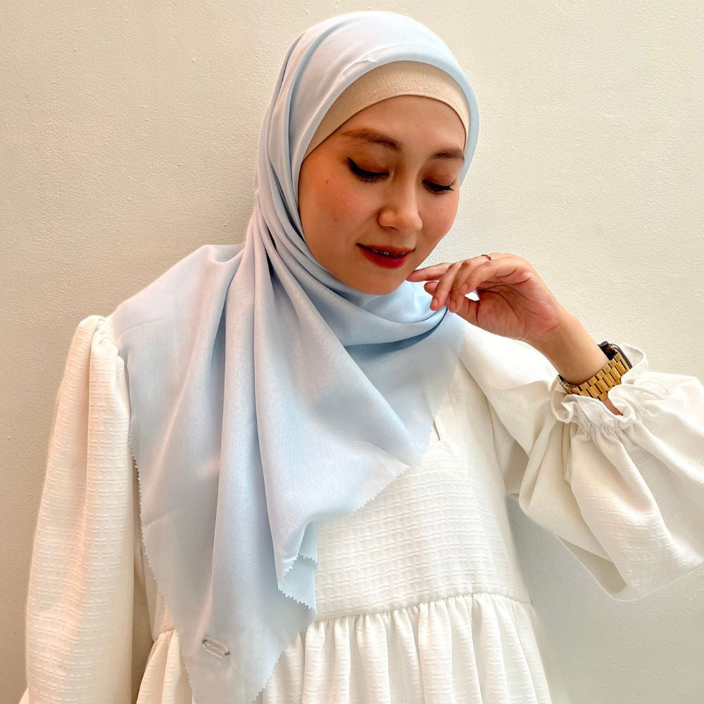 Eclemix Dinara Plain Hijab | Hijab Polos  Segiempat Paris Japan Premium