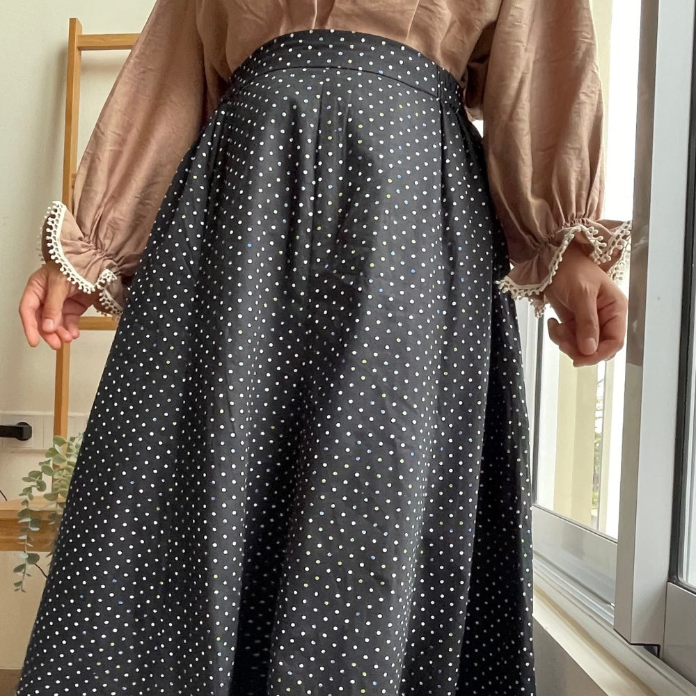 Image of Eclemix Skirt Arin | Rok Wanita A-line Motif Vintage