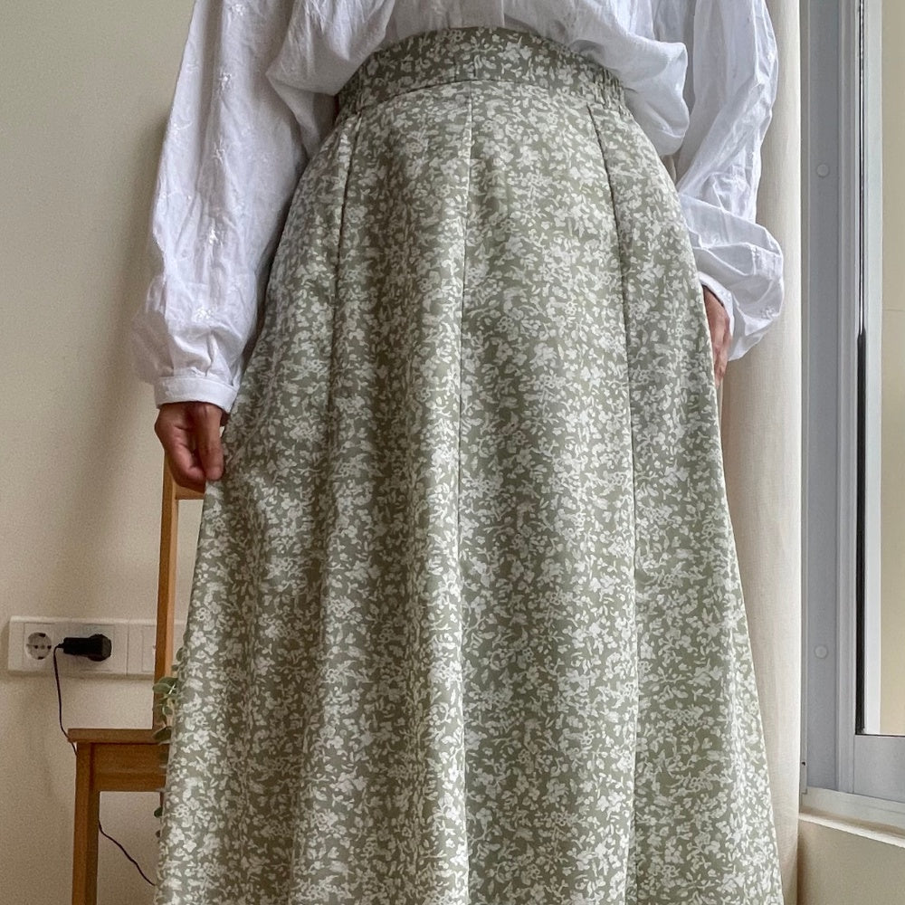 Eclemix Skirt Arin | Rok Wanita A-line Motif Vintage